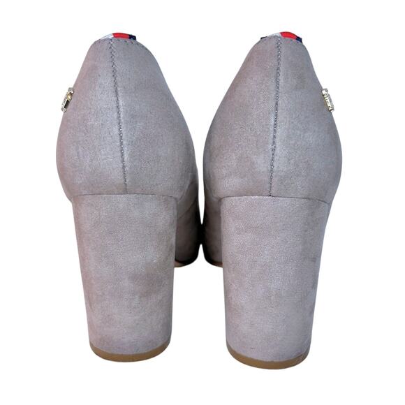 Chunky Heel Suede 7.5 Office Siren 90s Inspired Tommy Hilfiger Women - Picture 7 of 8